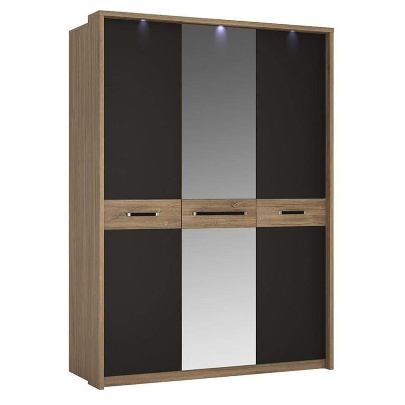 Monaco 3 door wardrobe with mirror door