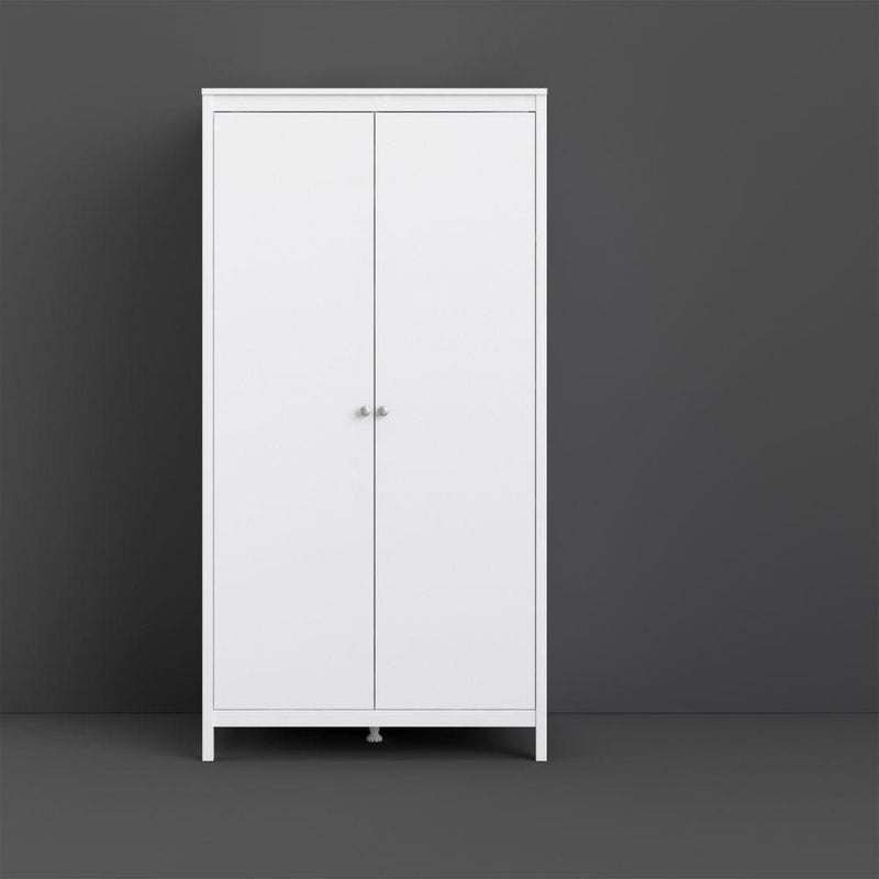 Madrid Wardrobe With 2 Doors In White