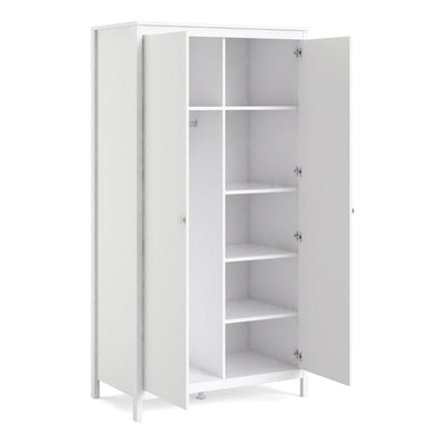 Madrid Wardrobe With 2 Doors In White