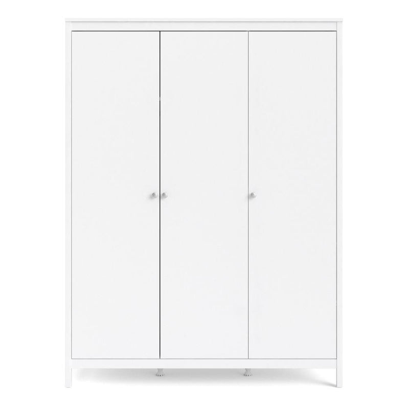 Madrid Wardrobe With 3 Doors In White