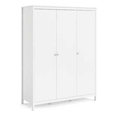 Madrid Wardrobe With 3 Doors In White