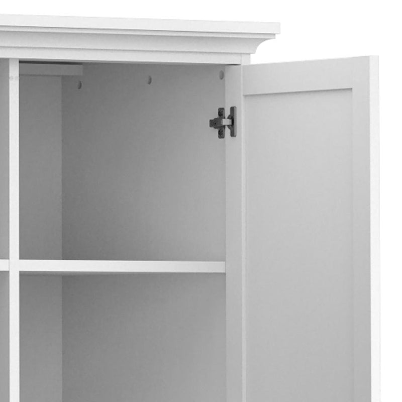 Paris Wardrobe with 4 Doors in White