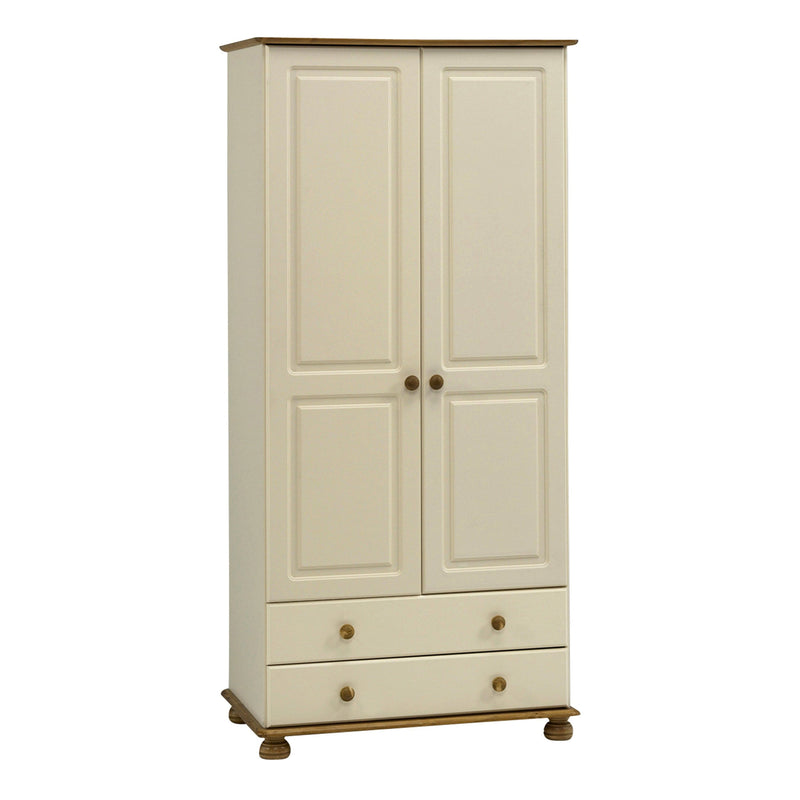 Richmond 2 Dr 2 Drw Wardrobe Cream & Pine