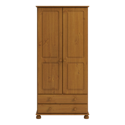 Richmond 2 Dr 2 Drw Wardrobe Pine