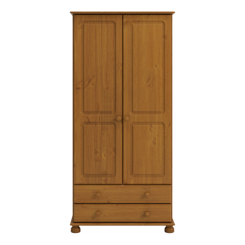 Richmond 2 Dr 2 Drw Wardrobe Pine