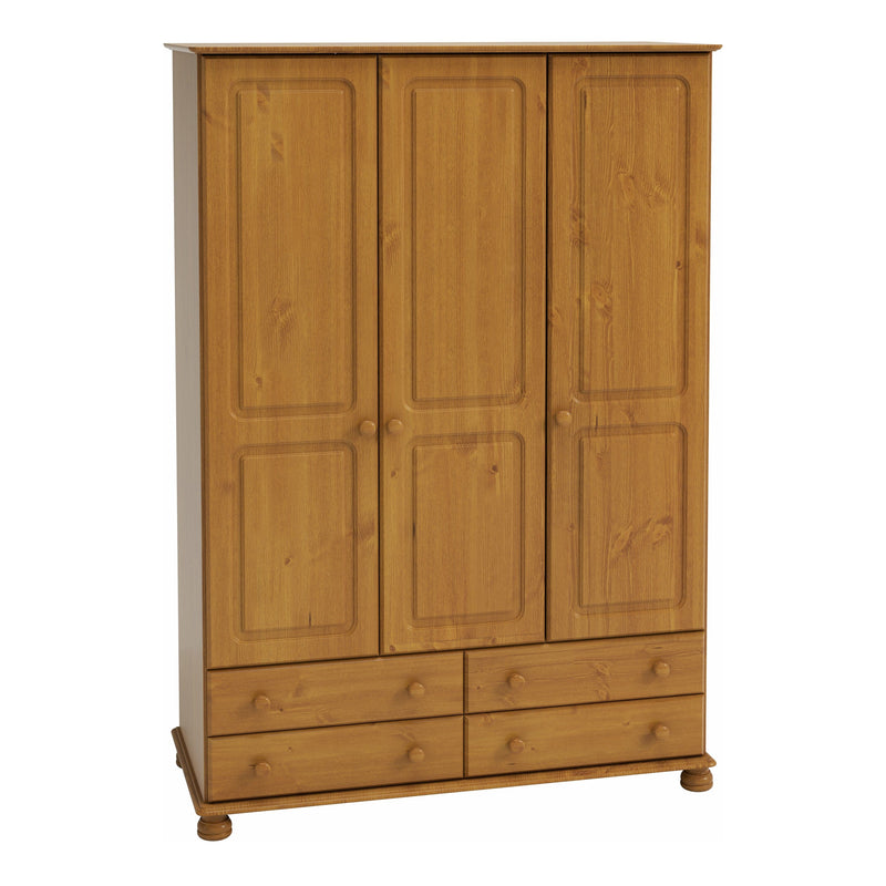 Richmond 3 Dr 4 Drw Wardrobe Pine