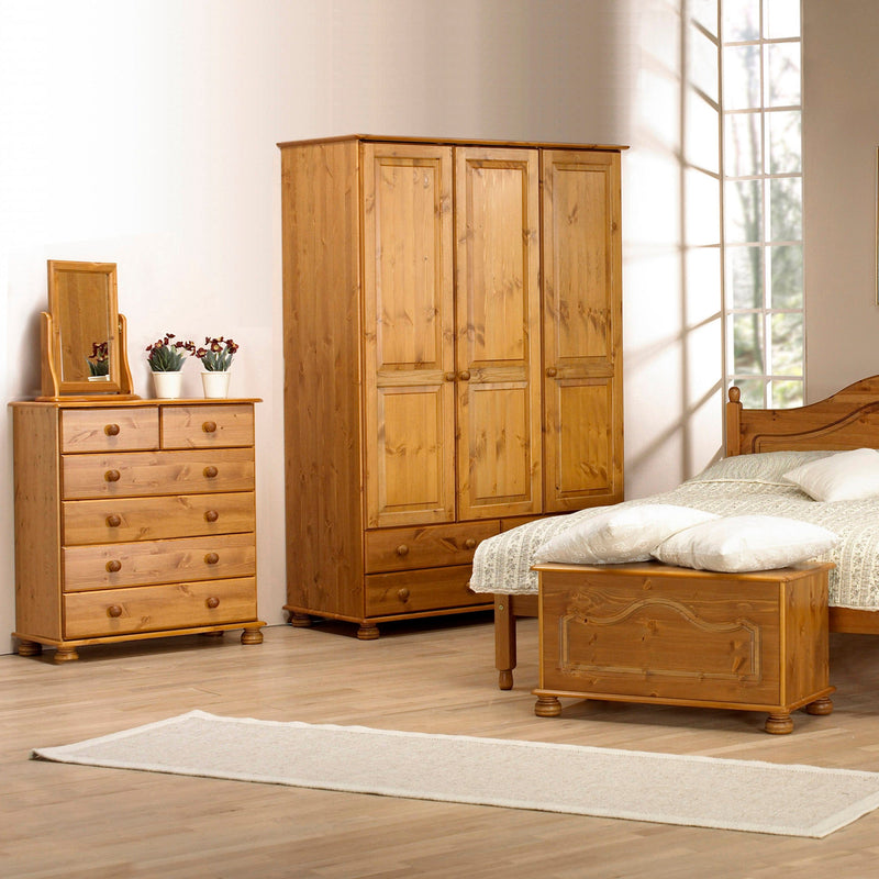 Richmond 3 Dr 4 Drw Wardrobe Pine