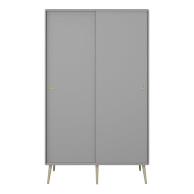 Softline Sliding 2 Dr Wardrobe Grey