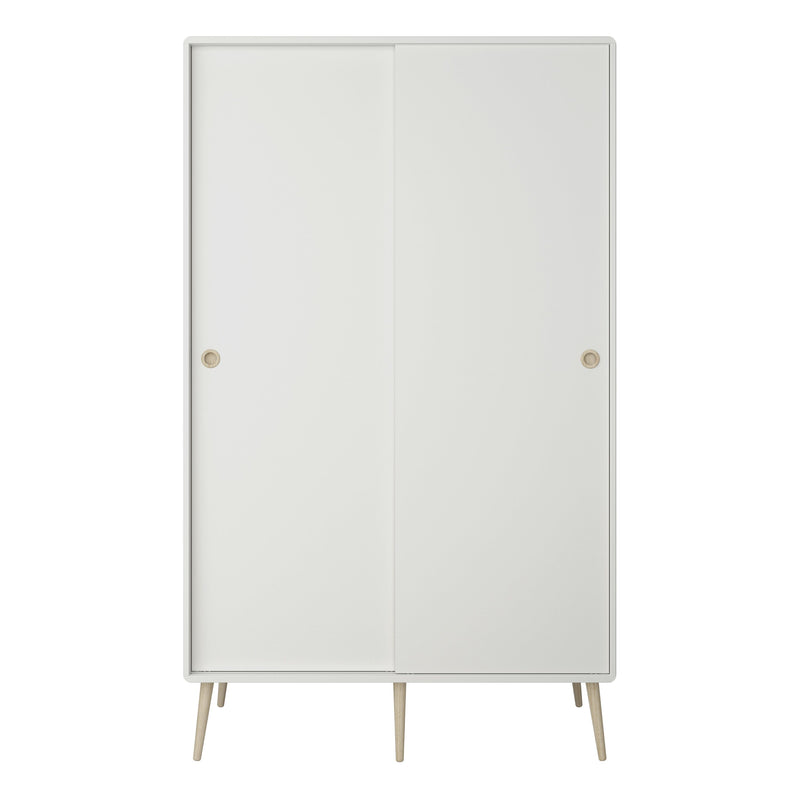 Softline Sliding 2 Dr Wardrobe Off White