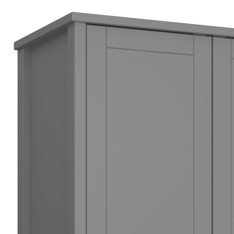 Tromso 2 Door 2 Drawer Wardrobe Grey