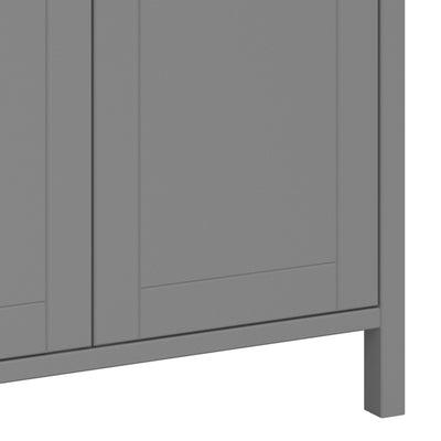 Tromso 2 Door 2 Drawer Wardrobe Grey