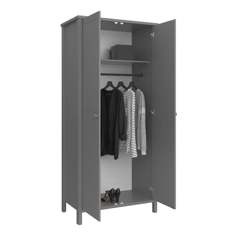 Tromso 2 Door Robe Grey