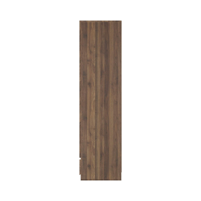 Catania 2 Door 1 Drawer Wardrobe Royal Walnut