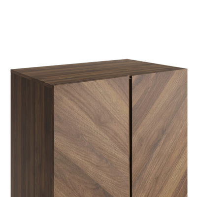 Catania 2 Door 1 Drawer Wardrobe Royal Walnut