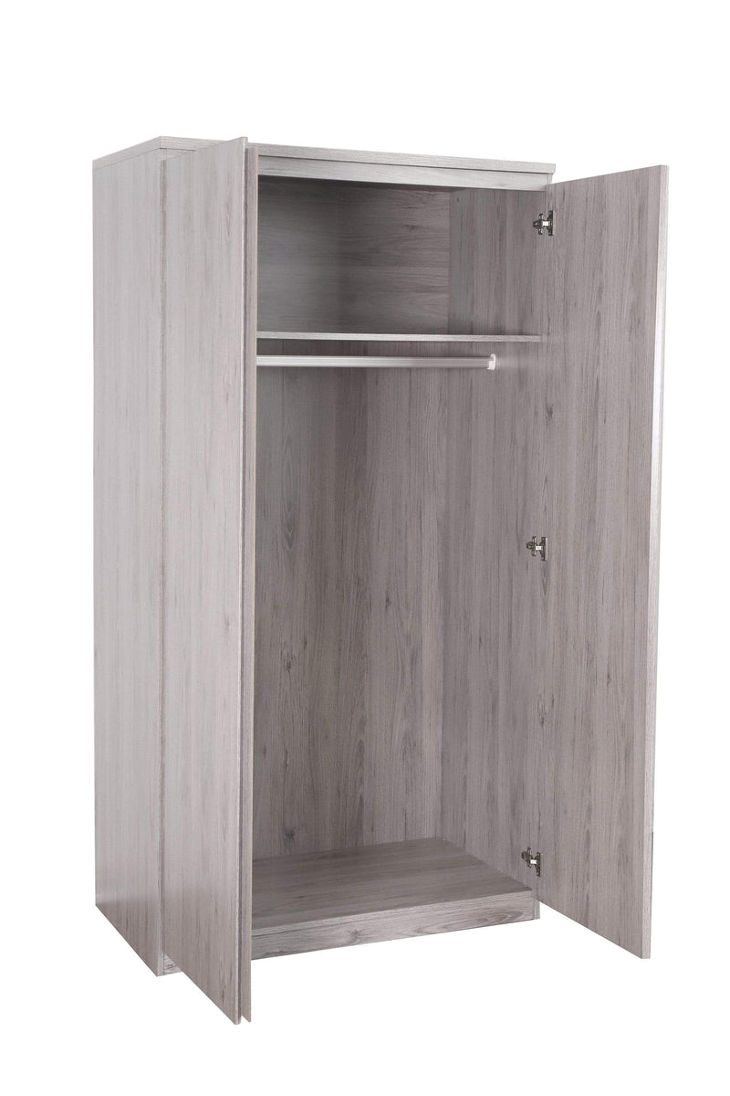 Jupiter  2 Door Wardrobe Grey Oak