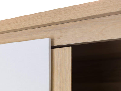 Jupiter  2 Door Wardrobe White & Oak