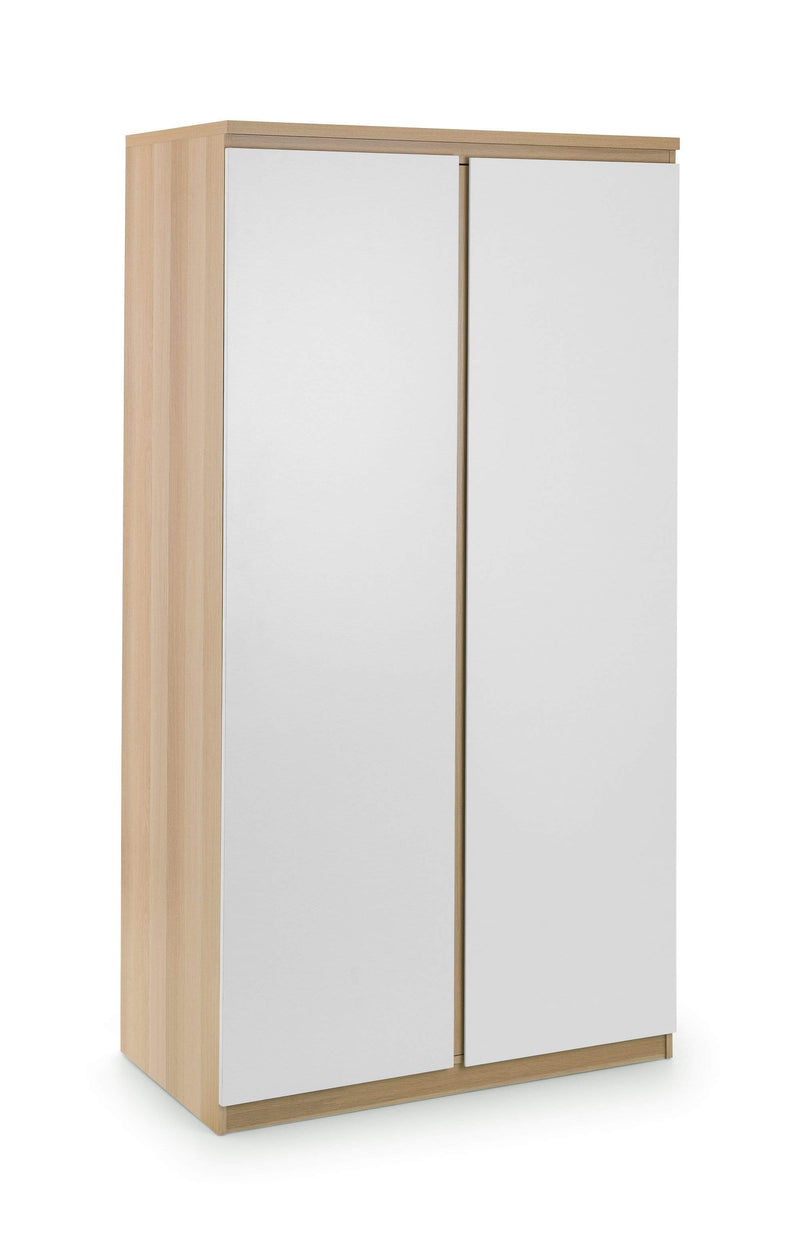 Jupiter  2 Door Wardrobe White & Oak