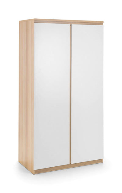 Jupiter  2 Door Wardrobe White & Oak