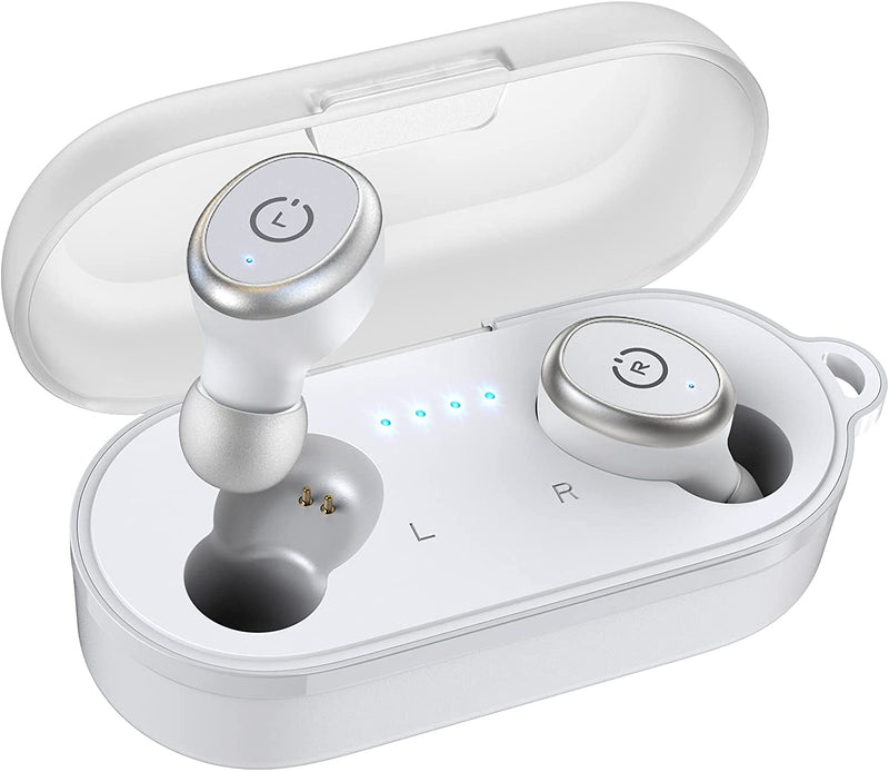 TOZO T10 Bluetooth 5.3 Earbuds True Wireless Stereo Earphones Headphones IPX8 Waterproof in Ear Wireless Charging Case Built in Mic Headset