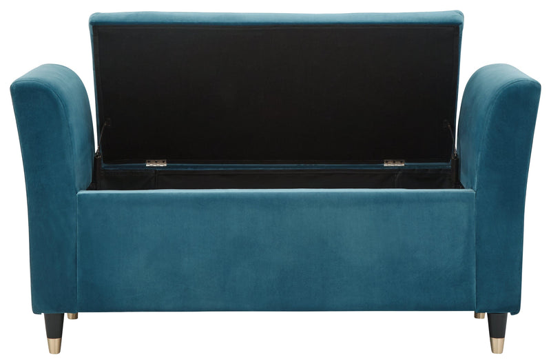 Genoa Window Seat Teal Fabric