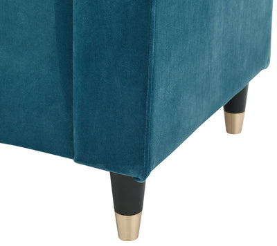 Genoa Window Seat Teal Fabric