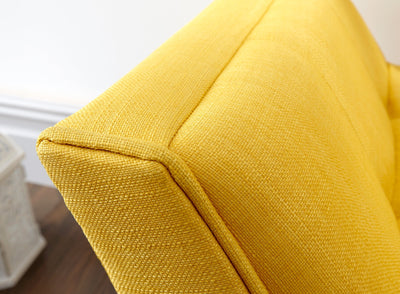 Milan Upholstered Bench Mustard