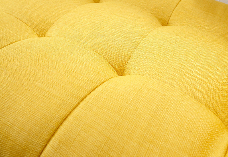 Milan Upholstered Bench Mustard