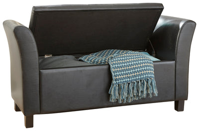 Verona Window Seat Black Pu