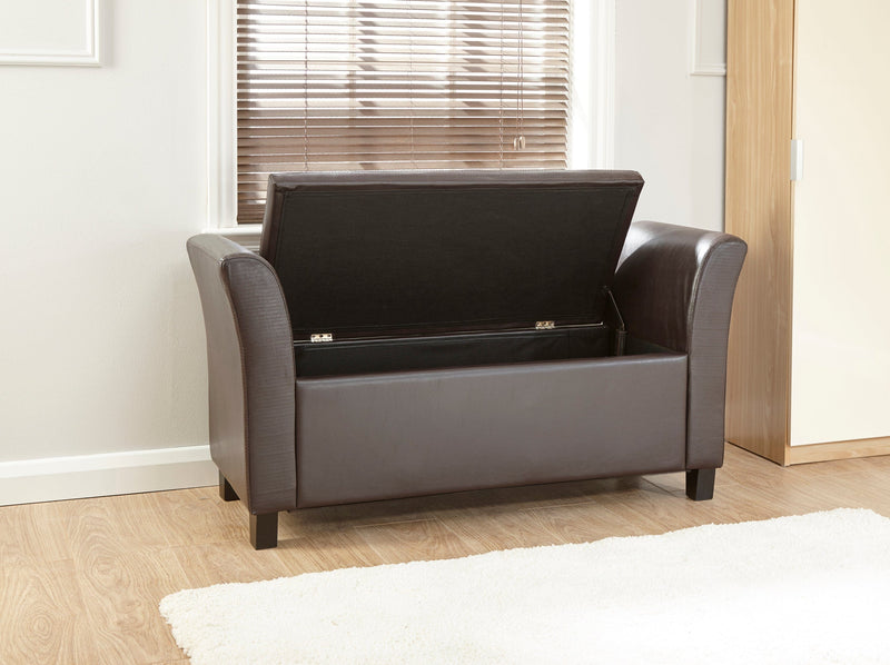 Verona Window Seat Brown Pu