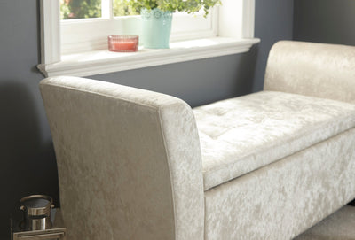 Verona Window Seat Oyster Crushed Velvet