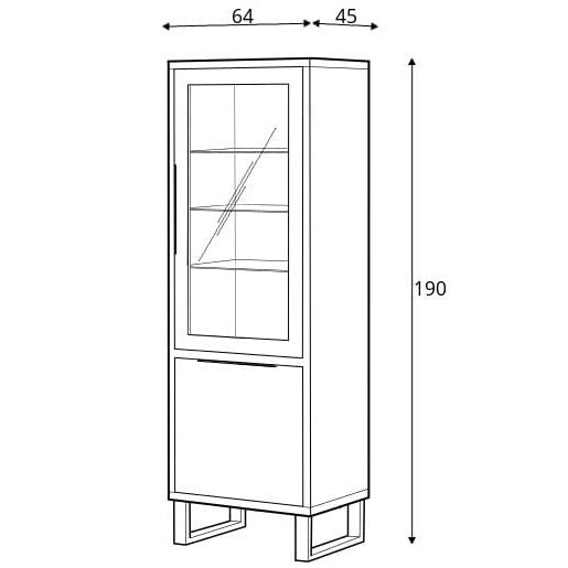 Halle 05 Tall Display Cabinet