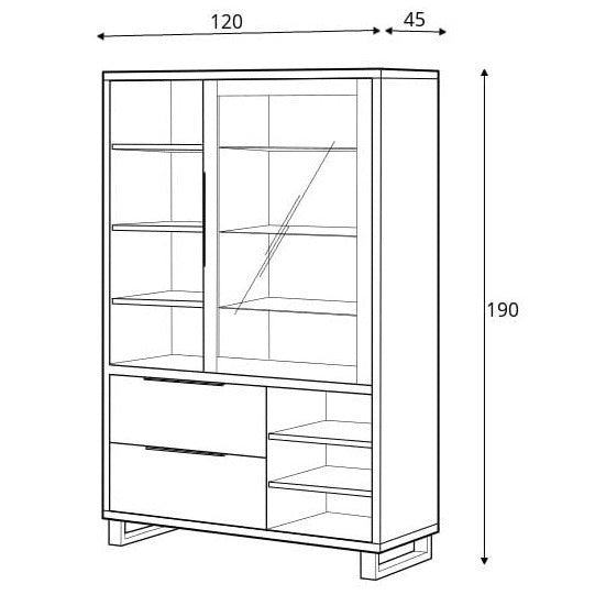 Halle 13 Tall Display Cabinet