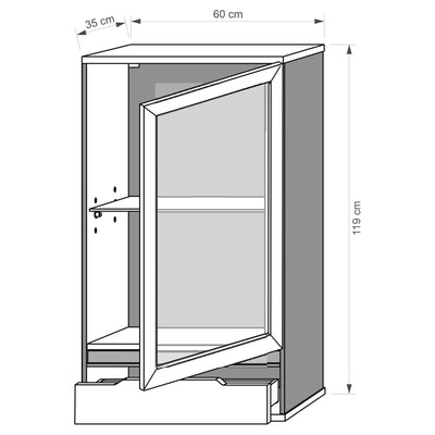 Volpiano 08 Wall Display Cabinet