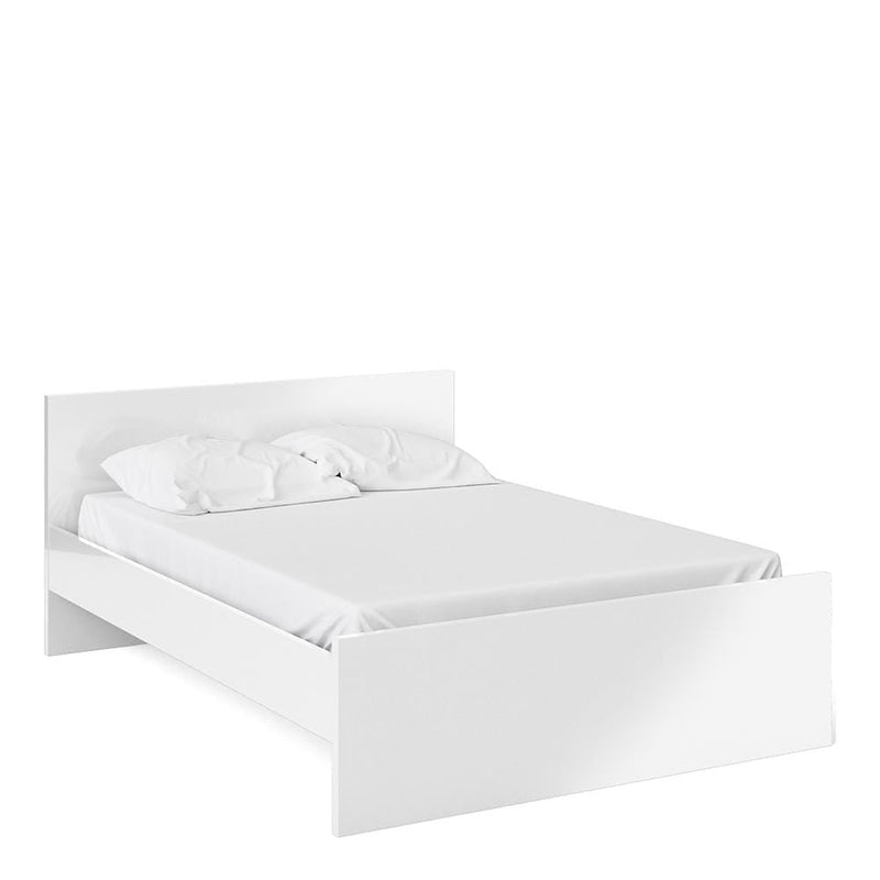 Naia - Naia Double Bed 4ft6 (140 x 190) in White High Gloss