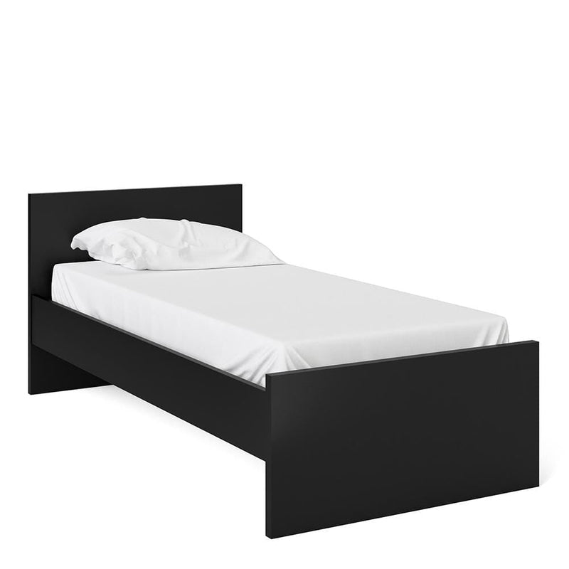 Naia - Naia Single Bed 3ft (90 x 190) in Black Matt