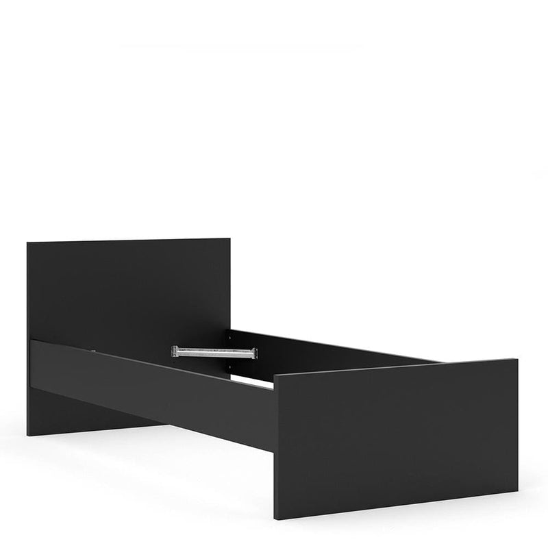 Naia - Naia Single Bed 3ft (90 x 190) in Black Matt