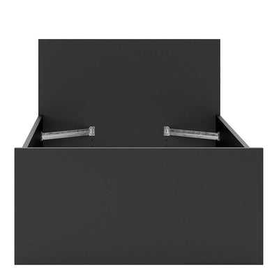 Naia - Naia Single Bed 3ft (90 x 190) in Black Matt