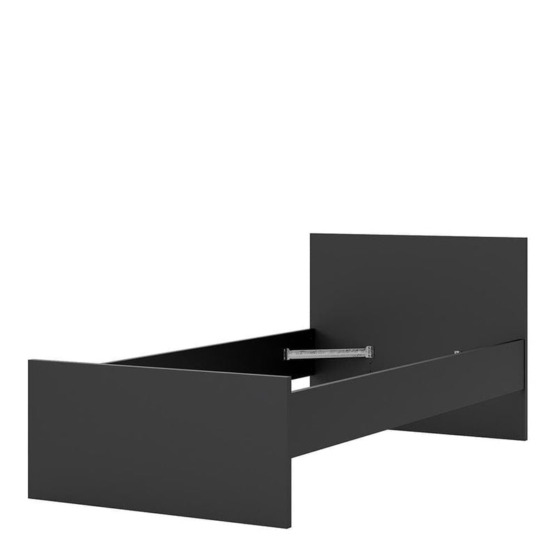 Naia - Naia Single Bed 3ft (90 x 190) in Black Matt