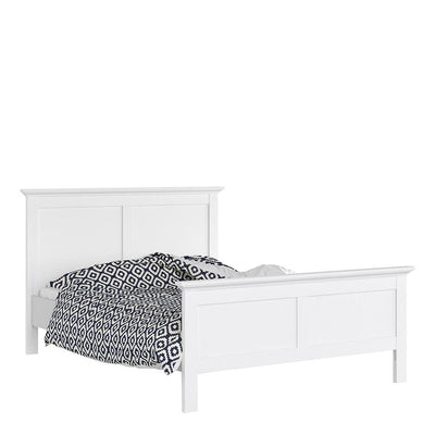 Paris - Double Bed (140 x 200) in White