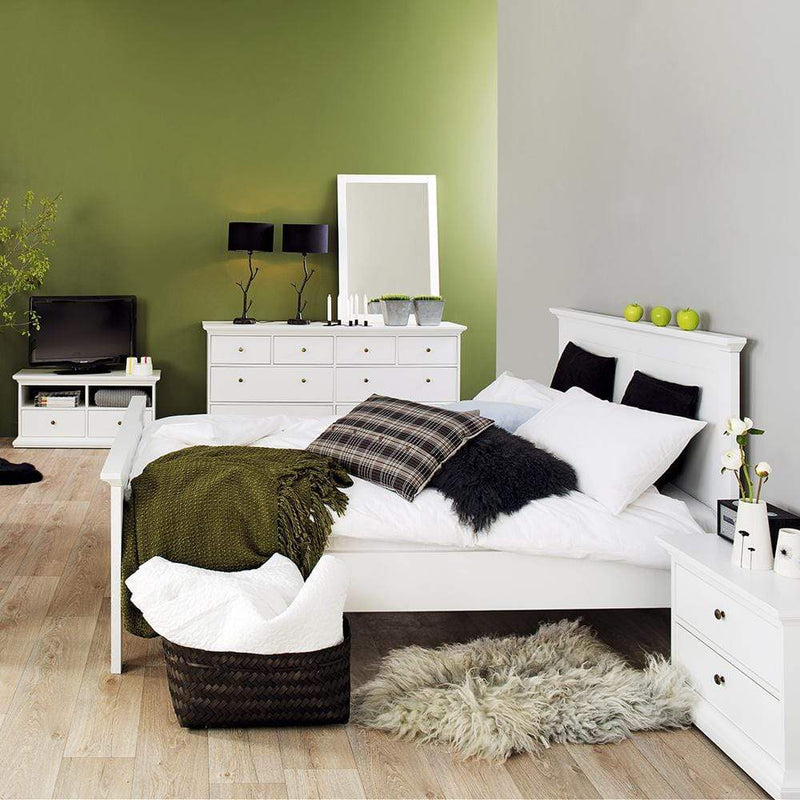 Paris - Double Bed (140 x 200) in White