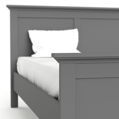 Paris - Double Bed 4ft6 (140 x 190) in Matt Grey