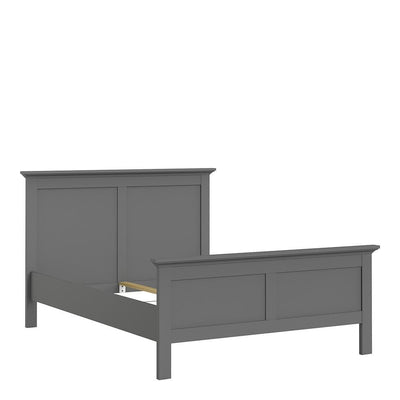 Paris - Double Bed 4ft6 (140 x 190) in Matt Grey