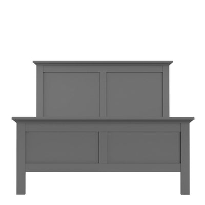 Paris - Double Bed 4ft6 (140 x 190) in Matt Grey