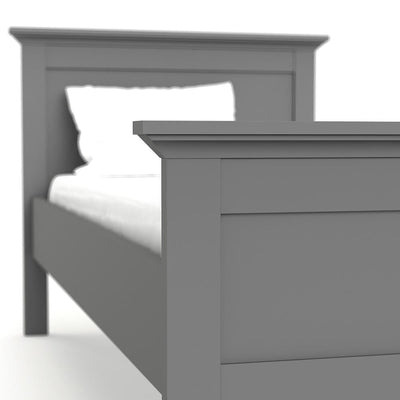 Paris - Single Bed (90 x 200) in Matt Grey