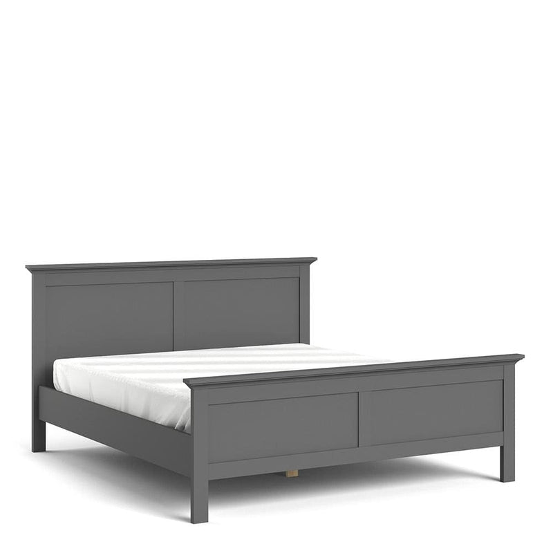 Paris - Super King Bed (180 x 200) in Matt Grey