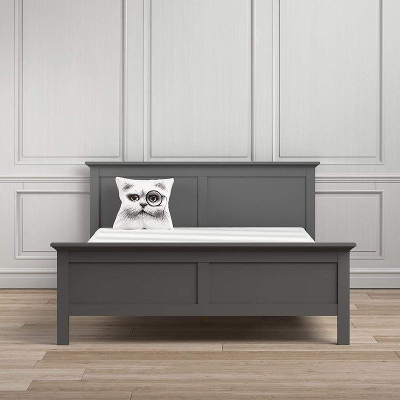 Paris - Super King Bed (180 x 200) in Matt Grey