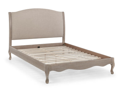 Camille Wood & Fabric Bed