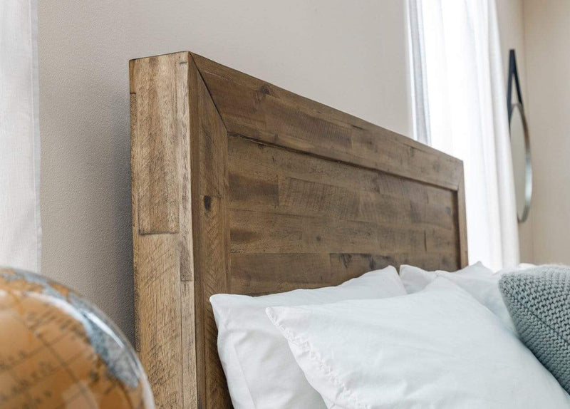 Hoxton Wooden Bed - Rustic Oak