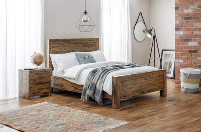 Hoxton Wooden Bed - Rustic Oak