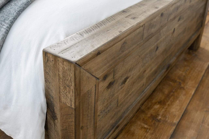 Hoxton Wooden Bed - Rustic Oak